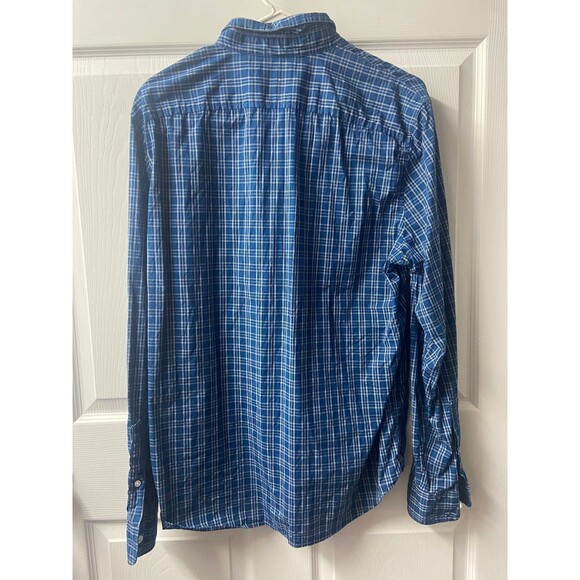 Timberland Button Down Shirt Mens Large Blue Long Sleeve Casual Outdoors Work - Picture 2 of 6